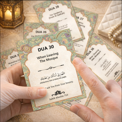 Falahiq 51-Piece Dua Card Set.