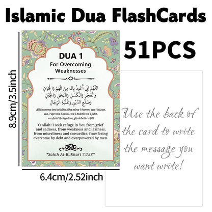 Falahiq 51-Piece Dua Card Set.